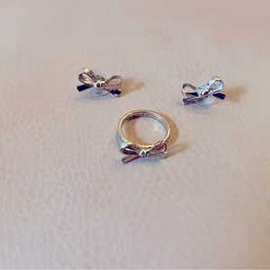 Kate Spade Earrings and Ring Bundle Bow